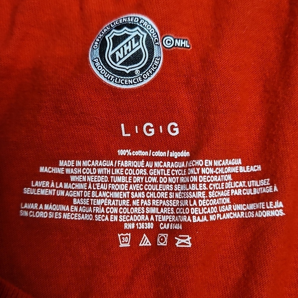 NHL Red T-Shirt with Logo - Picture 5 of 8